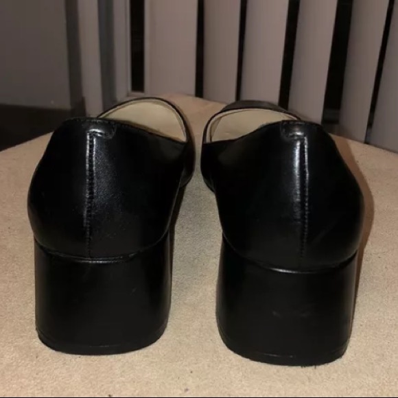 ⚡️KARL LAGERFELD ‘Charee’ Low Block Heel Black Paris Chanel French Classic - Picture 12 of 16